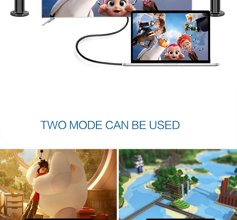QGeeM usb c к dvi кабель type c к dvi адаптер Thunderbolt совместимый для MacBook Pro, galaxy S8 Note8, huawei mate 10