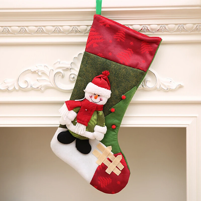 Рождественские декоративные Носки сумка для дома Новый год милая форма
