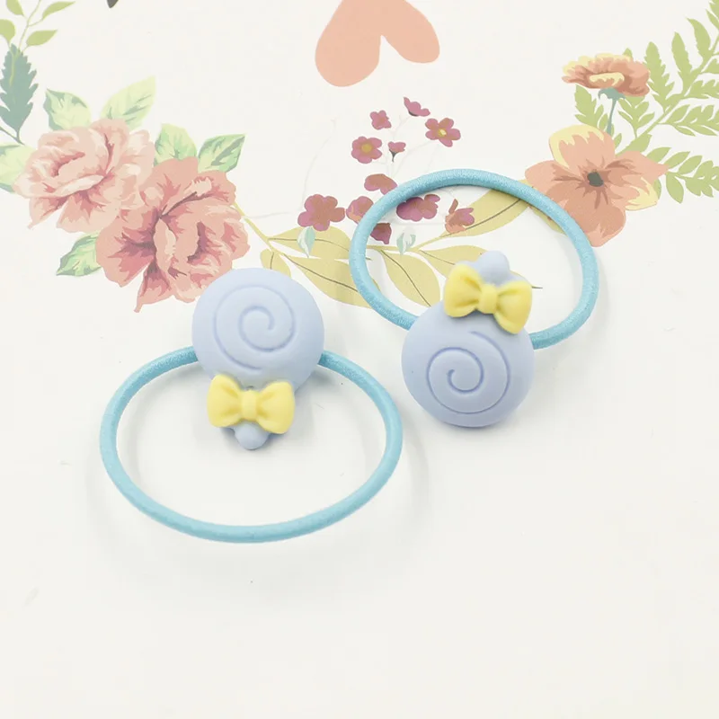12PCS Blue Candy 12 шт./лот 3 см Детские резинки для волос аксессуары для волос модные милые резинки для волос Веревка для девочек детские головные уборы - Цвет: 12PCS Blue Candy
