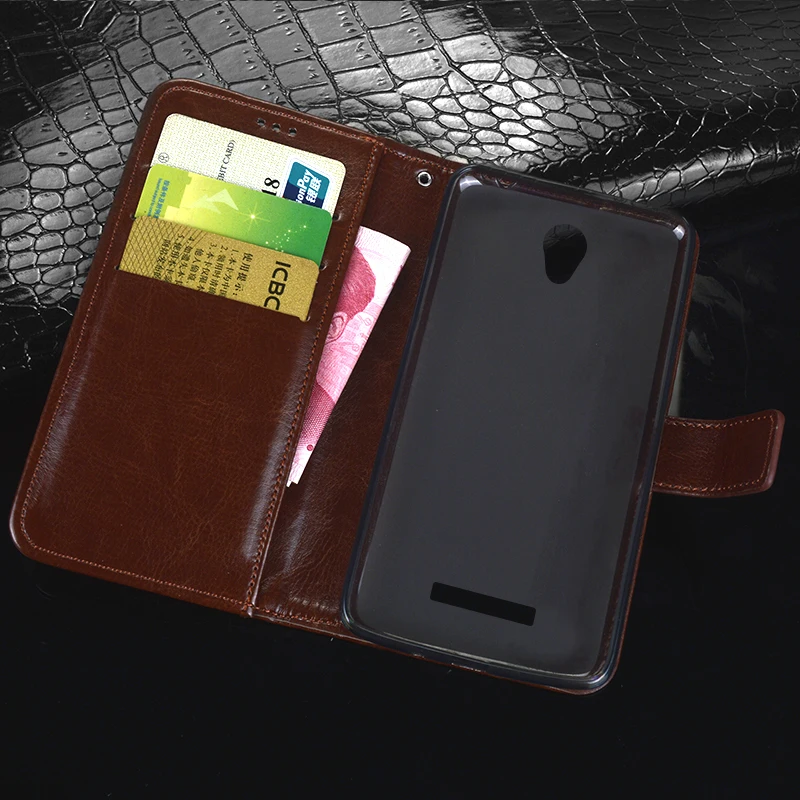 Кожаный чехол-книжка для Fly IQ 4514 Tech4, кожаный чехол-кошелек, чехол для Fly IQ4514 quad EVO Tech 4, чехол для телефонов, задняя крышка, чехол
