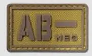 Белый Нашивки типа крови 3D тактические ПВХ A/B/O/AB военный боевой дух резиновые значки аппликации полосы для нарукавная нашивка для одежды с крюком и петлей - Цвет: Белый