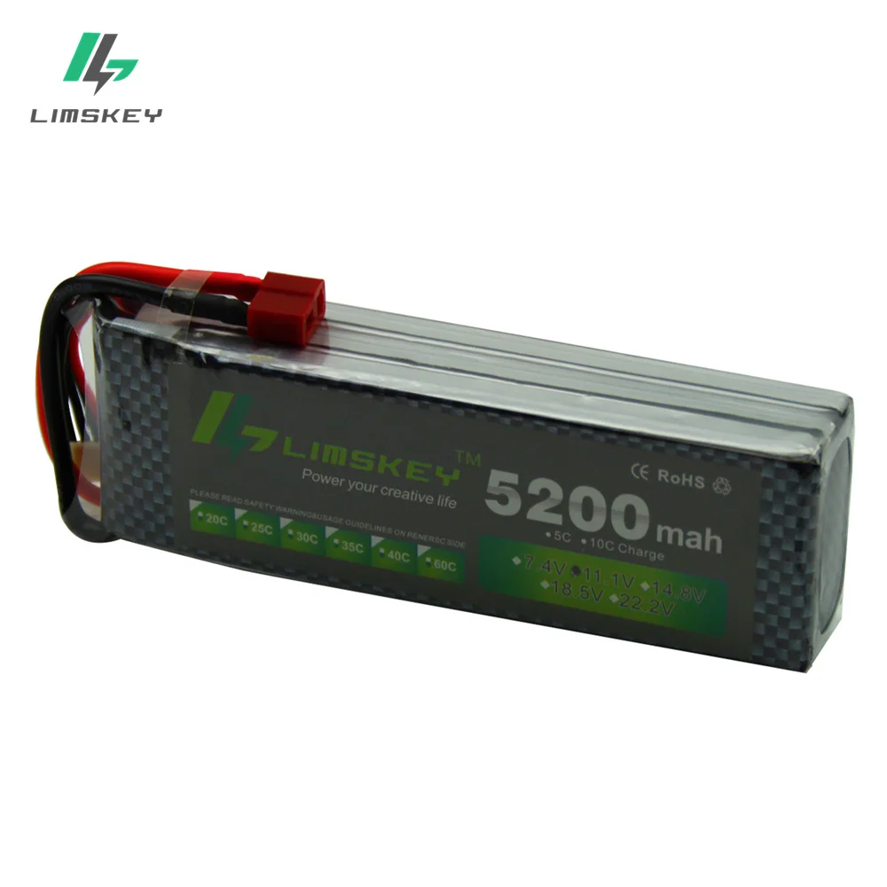 Limskey Power Drone 3S Lipo Battery 11 1 V 5200MAH 30C AKKU LiPo RC для квадрокоптера Rc вертолета автомобиля