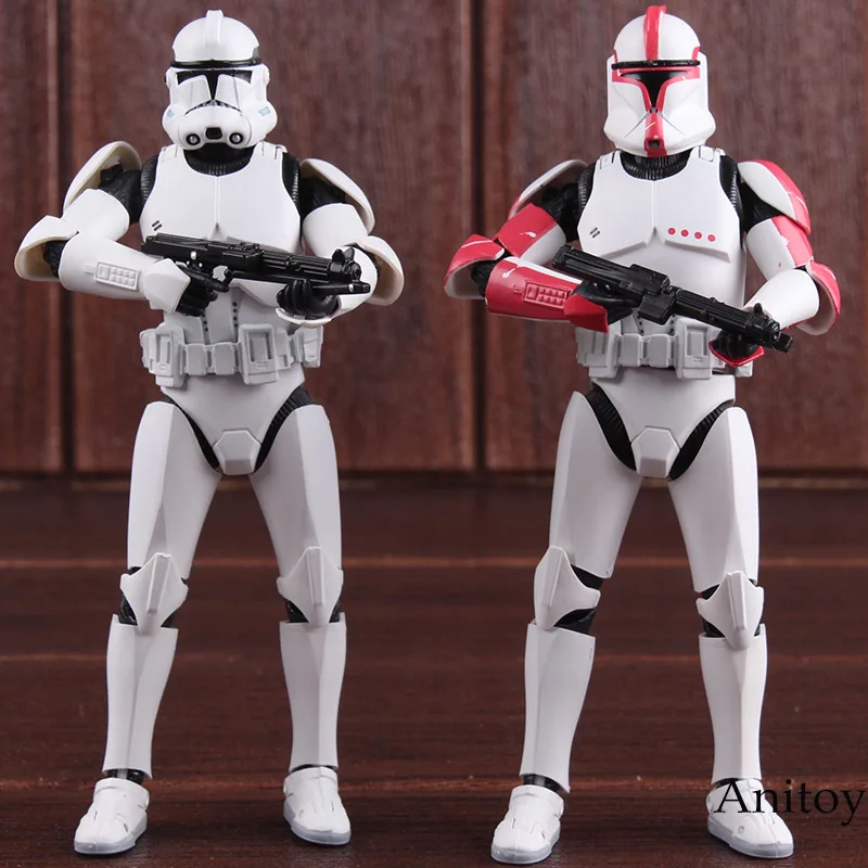 Star Wars СВЧ в форме головы солдата-клона из второго этапа/первого этапа капитан ПВХ, движущаяся фигурка, Коллекционная модель, игрушка(15 см