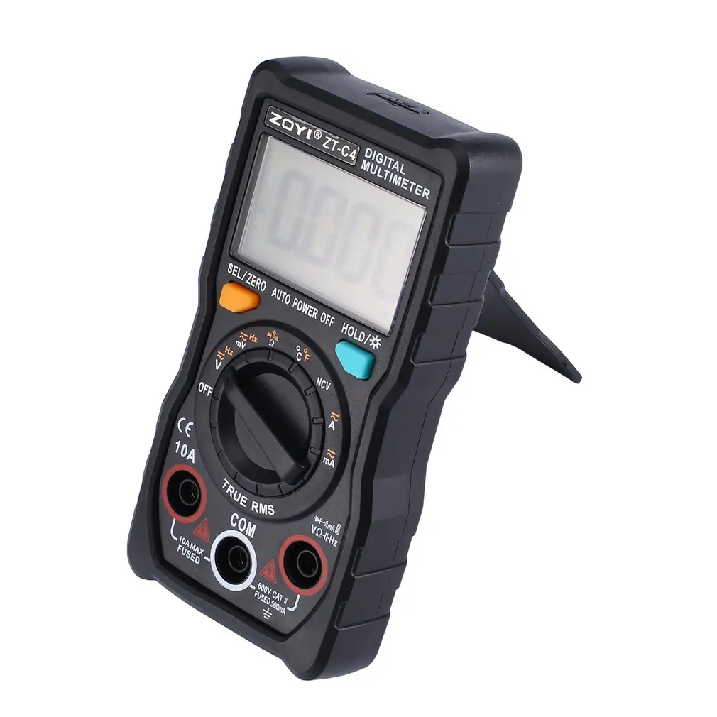 ZT-C4 4000 Цифровой мультиметр Высокая точность автоматический истинный RMS AC/DC измерение температуры частоты Ручной цифровой мультиметр