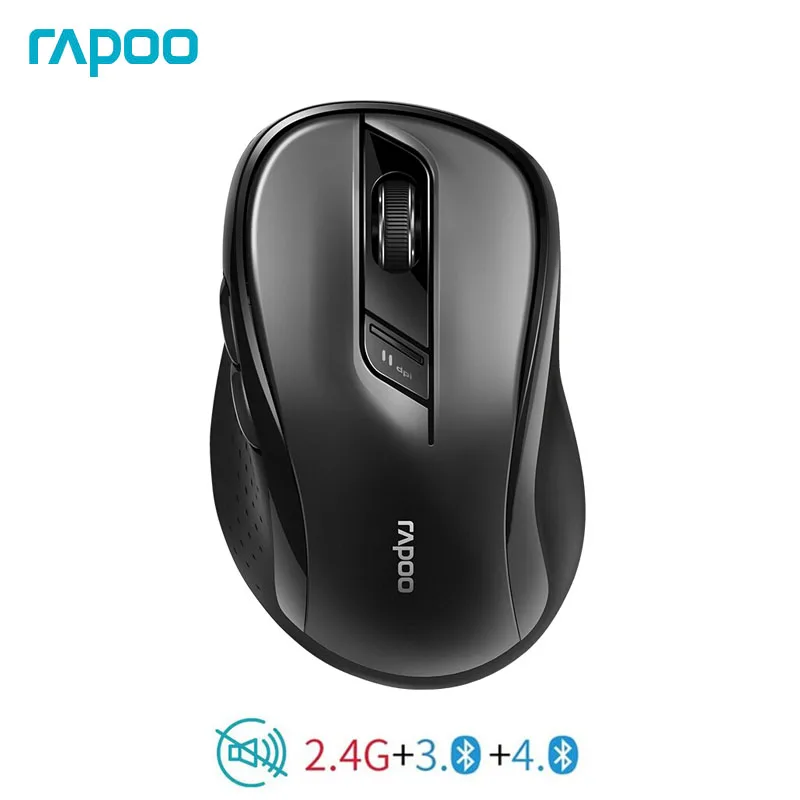 Оригинальная многорежимная Бесшумная Беспроводная мышь Rapoo M500 с разрешением 1600DPI