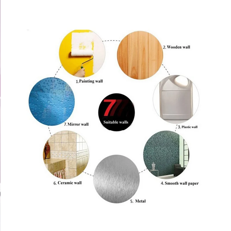 Горячая Распродажа акриловые наклейки на стену зеркальная поверхность сделай