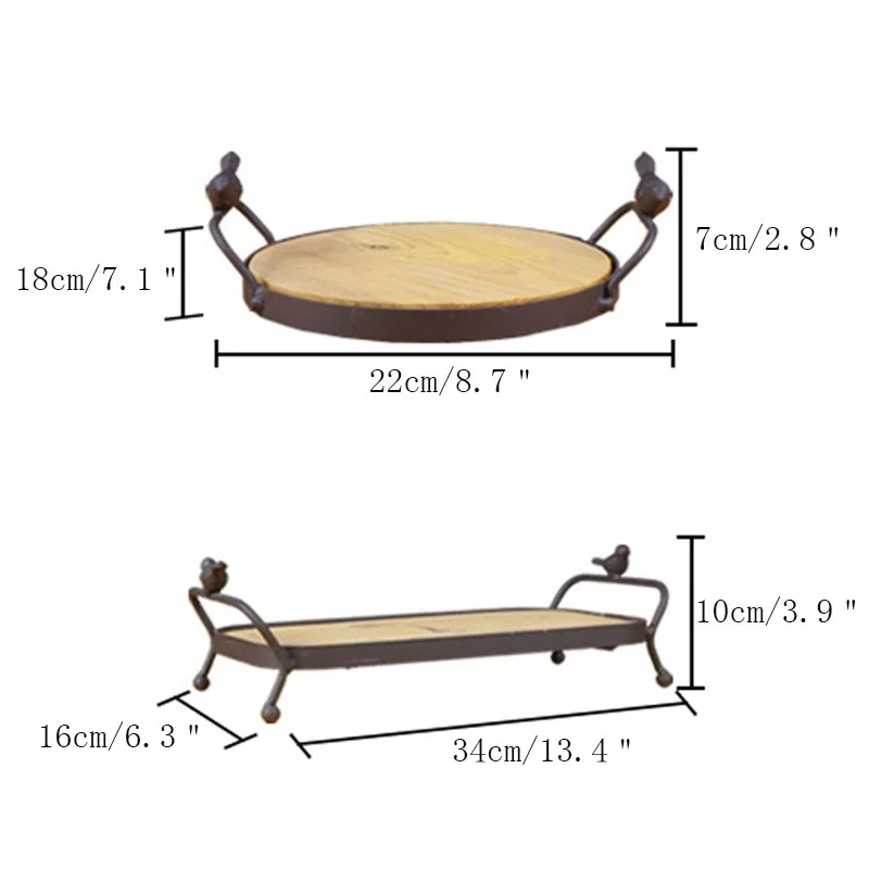 Европейский многоугольник поднос для хранения креативный деревянный