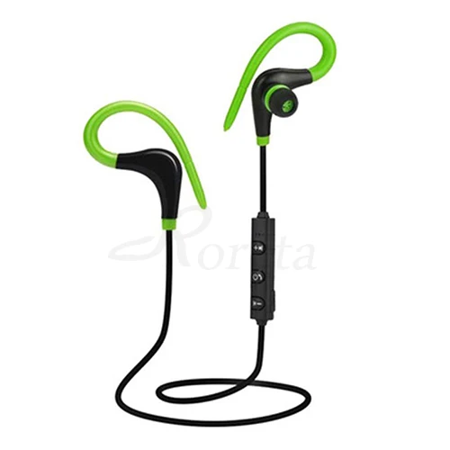 Roreta BT7 Mini Wireless Bluetooth Earphone Handsfree Call Stereo Headset With Mic Ear-hook Sports Earphones For iPhone XR - Цвет: Зеленый