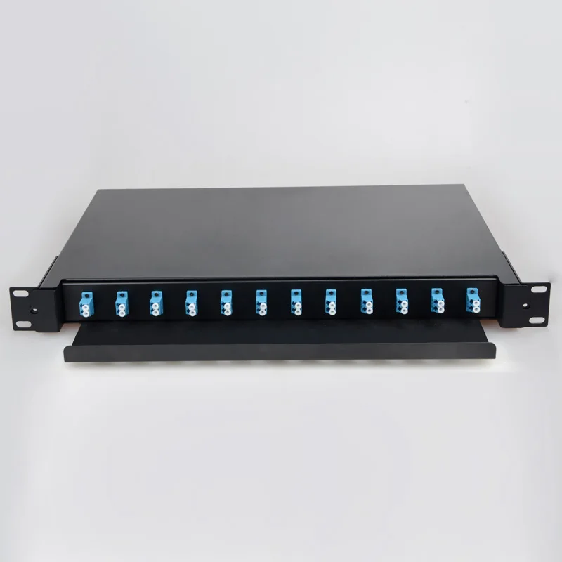 Оптоволоконная Клеммная коробка с выдвижным ящиком 24 ядра рабочий стол LC SM
