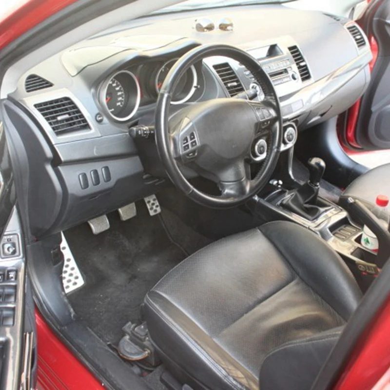 Для Mitsubishi Lancer 2010 2011 2012 LHD панель рулевого колеса из углеродного волокна отделка рамы управления интерьерные автомобильные аксессуары 2 шт