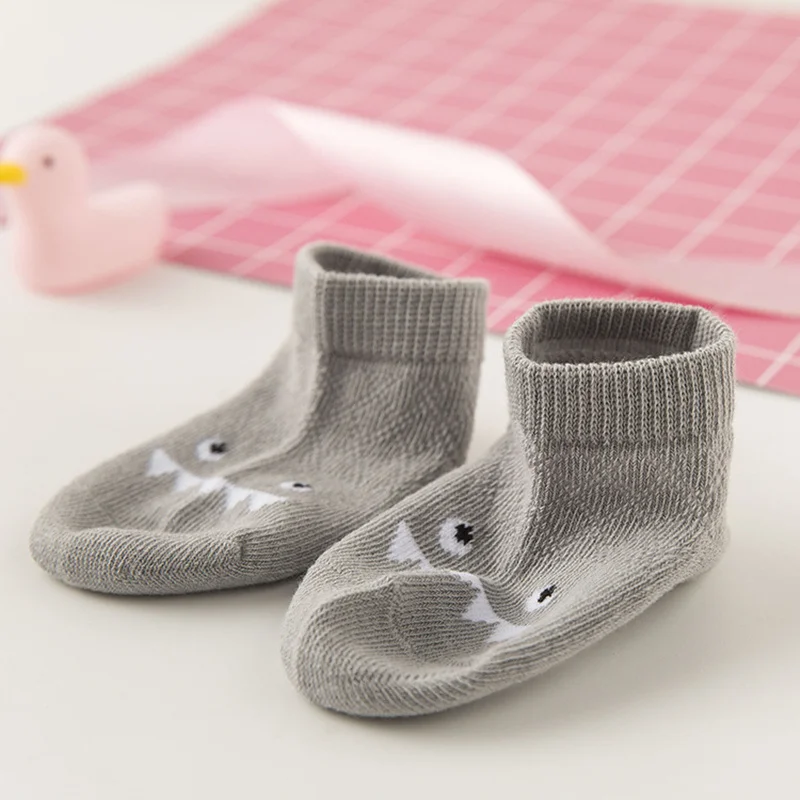 Kidadndy/5 пар в партии, г. нескользящие хлопковые носки для новорожденных носки для малышей Детские Носки с рисунком MM107-2