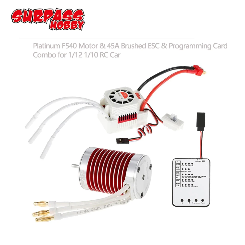 SURPASSHOBBY Platinum водонепроницаемый комбо 2845 4370KV 3930KV 3800KV 3100KV бесщеточный мотор w/45A ESC