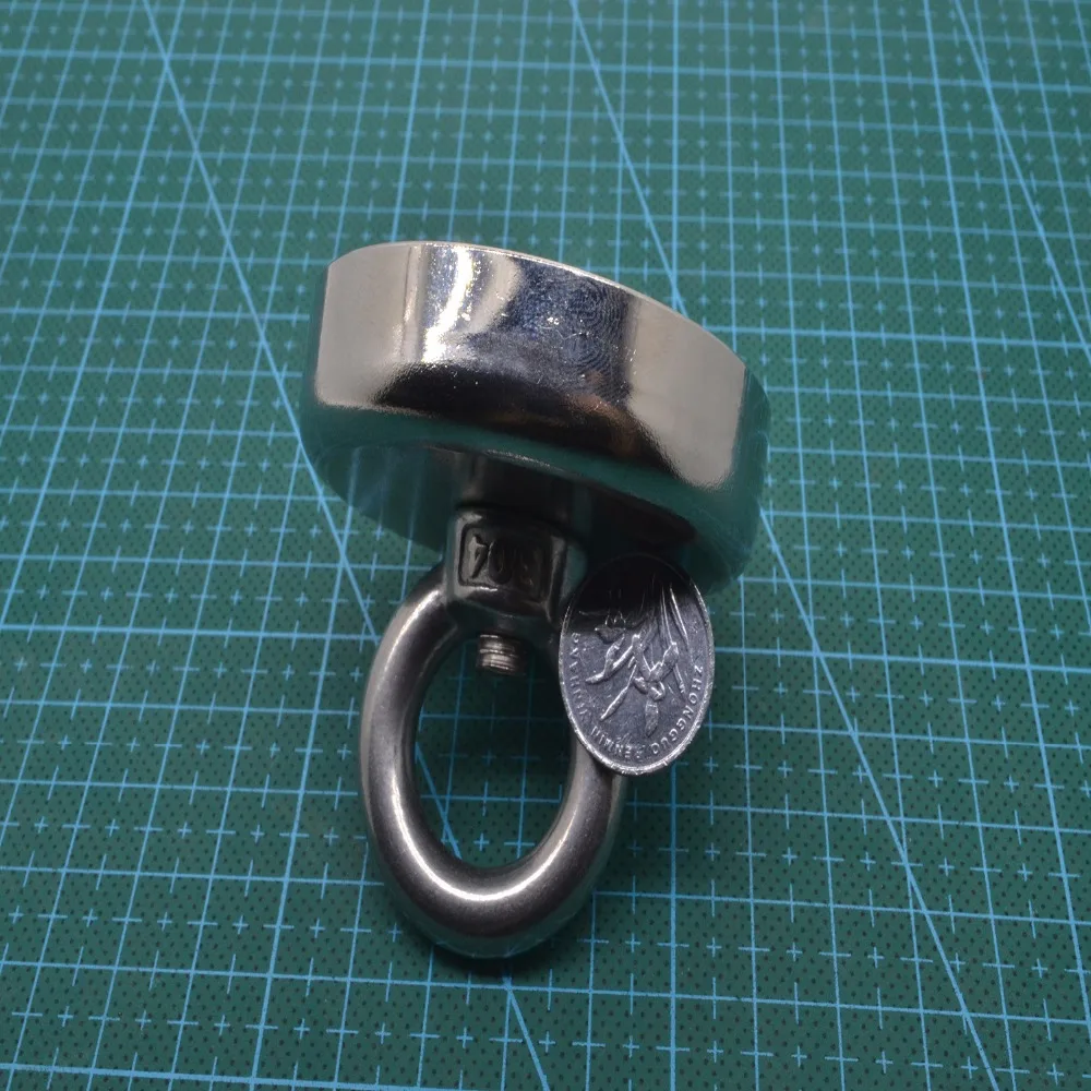 1 шт. Тяговый монтаж D60mm сильный Мощный Неодимовый Чашеобразный магнит с защитой от повреждений и кольцом рыболовные снасти, ОЭАП море спасательное оборудование D60