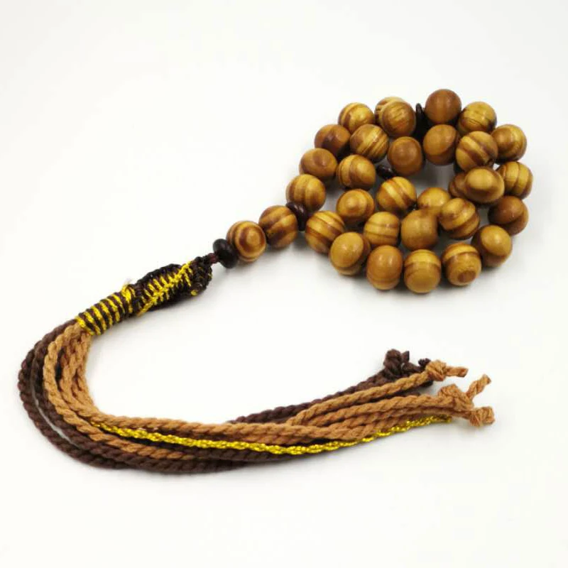 Молитвенные четки из букового дерева Tasbih 33 66 99 8 10 12 14 мм|Плетеные браслеты| |