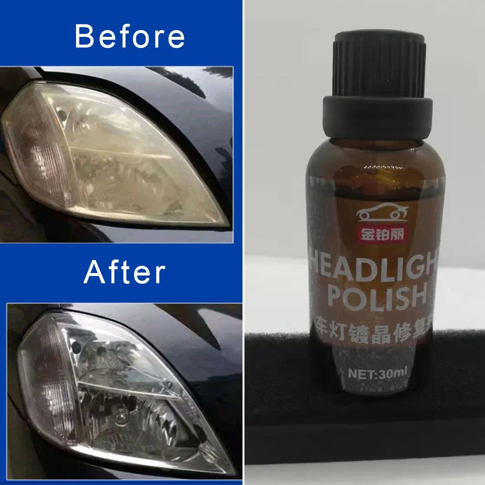 30 мл Автомобильная фара налобный фонарь оксид царапин полировочное покрытие