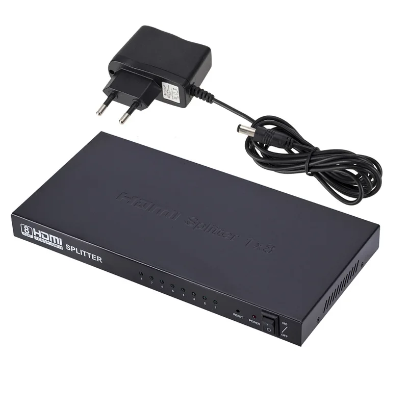 Full HD HDMI раздельный тер 1080P видео 1X8 двойной дисплей Блок питания без переключателя