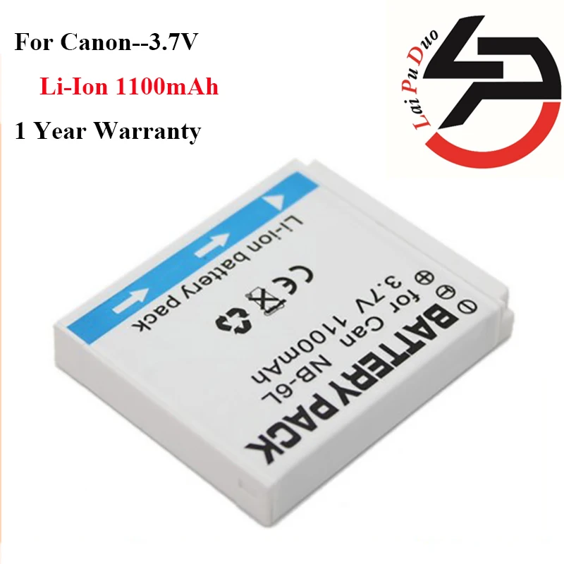 Высококачественная сменная батарея для камеры Canon NB 6L ELPH 500HS SD770IS SD980IS SD1200IS SD1300IS