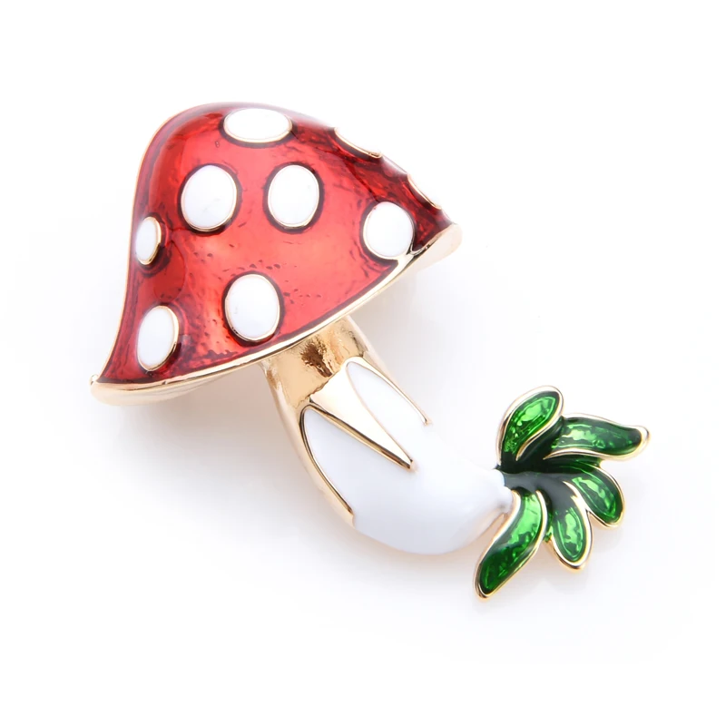 INOKEEY эмаль брошь грибы для женщин сплав растения еда булавки подарки | Украшения и