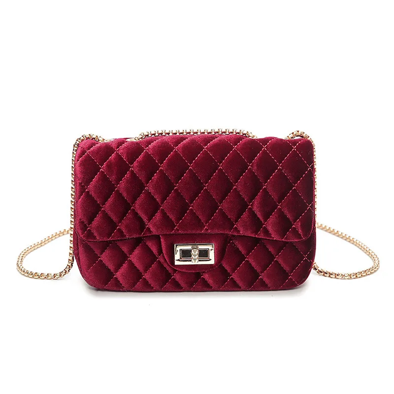 red BigSmall велюровая сумка через плечо, женская сумка, роскошные женские сумки, кошелек, дизайнерский бренд, Женская бархатная сумка на плечо, сумка-мессенджер 785 - Цвет: red