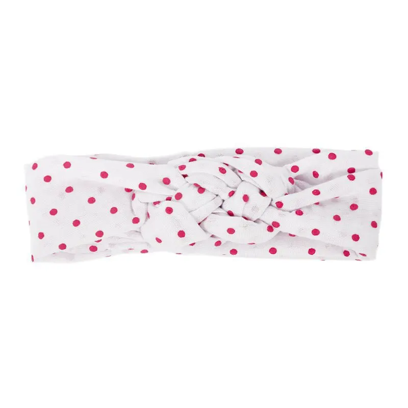 

Fashion 1pc Baby Girls Knot Headband Kids Toddler Polka Dots Elastic Headwrap Children
