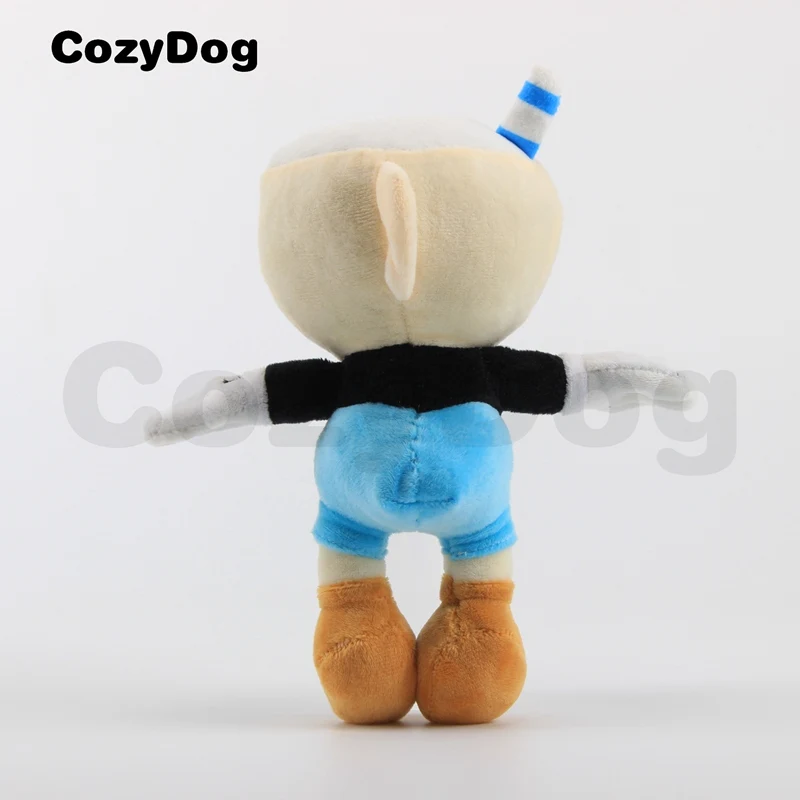 

23 CM Hot Sale Mugman Plush Toy Doll Game Cuphead Stuffed Toys for Children Blue Color