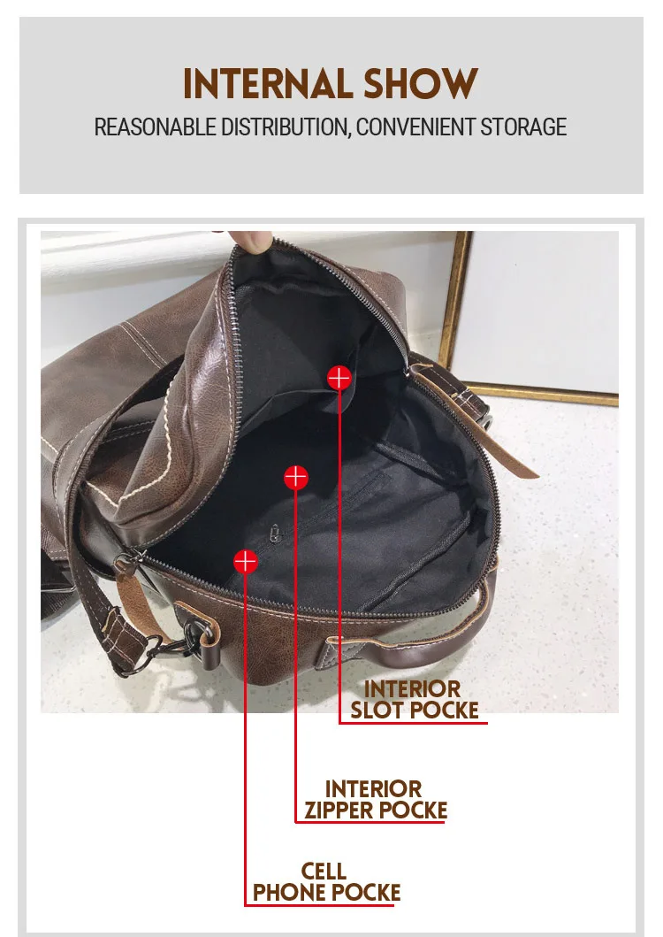 Ретро Женский коричневый рюкзак, женские кожаные сумки на плечо, большие однотонные школьные рюкзаки для девочек-подростков, большая дорожная сумка XA229H