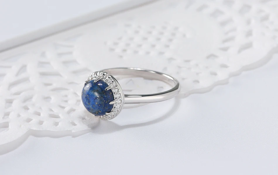 ORSA JEWELS 925 пробы Серебряный женский ювелирный набор, натуральные кольца+ серьги-капли, полудрагоценный камень, подарок на свадьбу, вечеринку, OSS31
