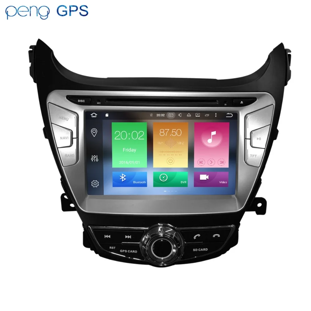 Автомобильный стерео Android 8 1 для hyundai Elantre 2011 2013 навигации в автомобиле gps