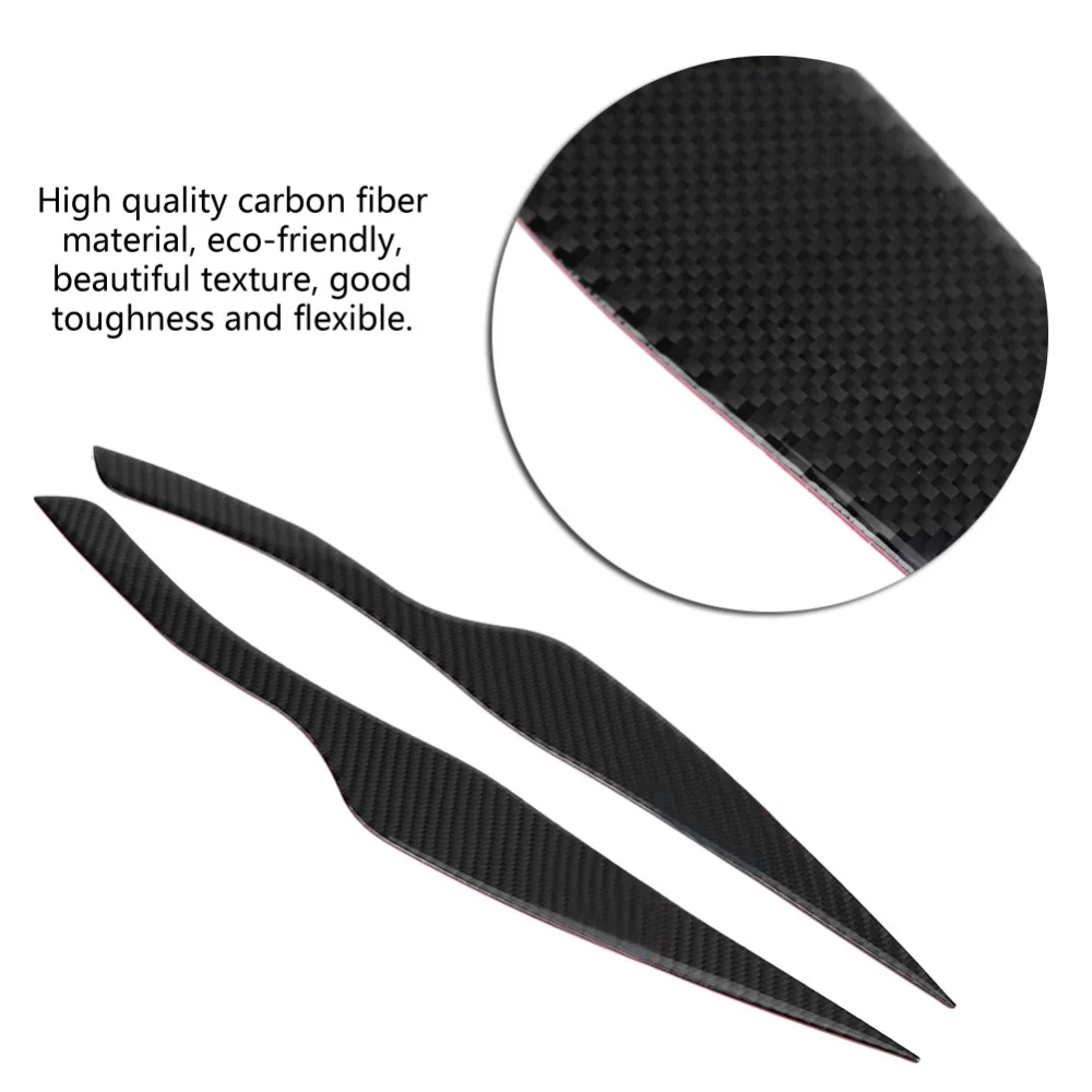 Пара налобных фар из углеродного волокна накладка на веко для бровей BMW 3 серии E90