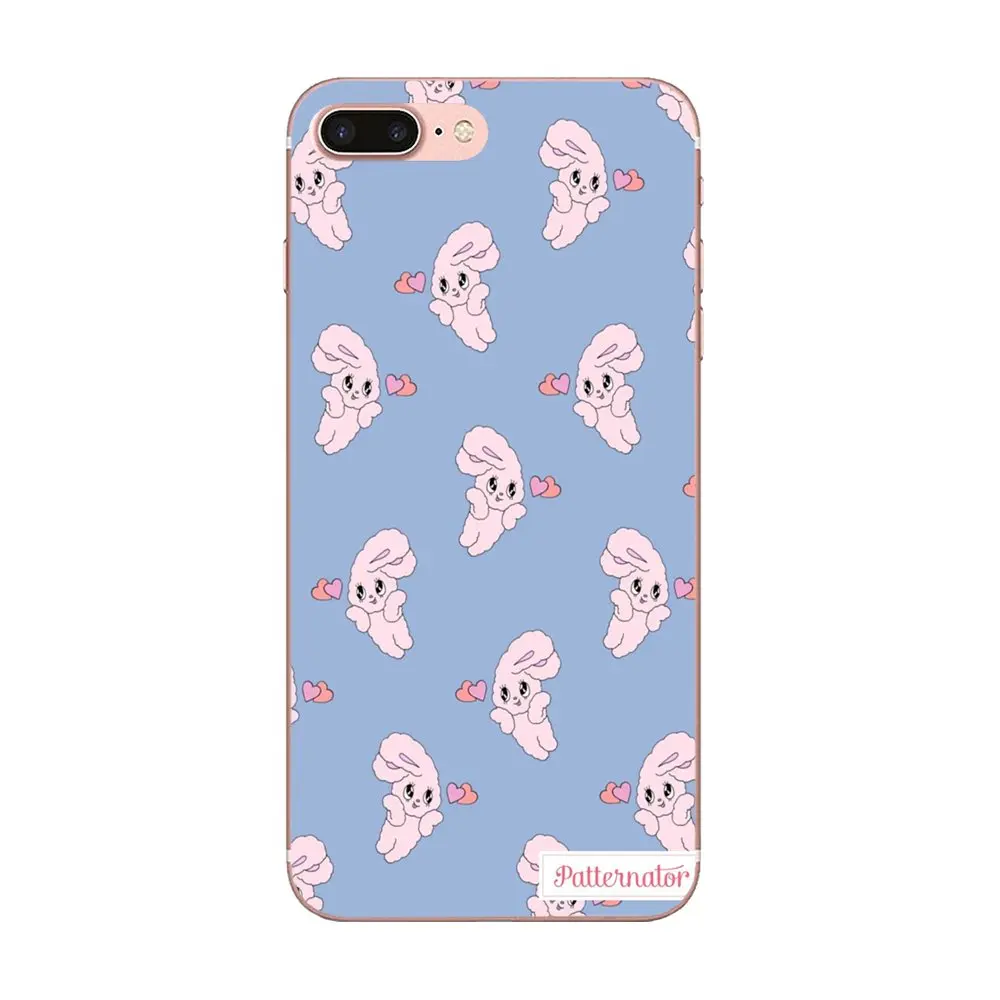 Мягкий Стильный чехол с милым мультяшным розовым кроликом для Galaxy J1 J2 J3 J330 J4 J5 J6 J7