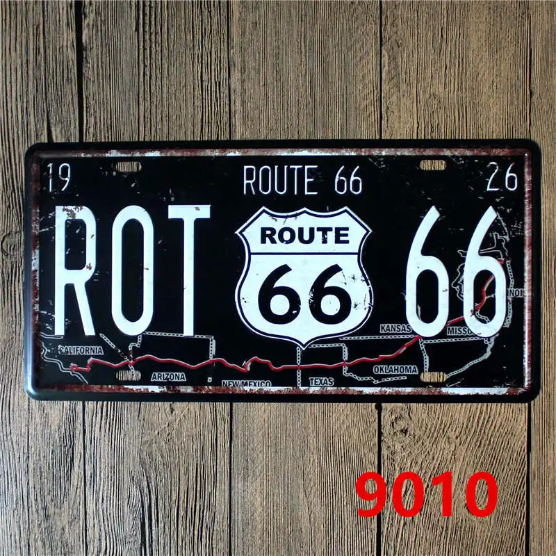 15*30 см дорога 66 металлический знак номерной автомобиля номерных знаков гаражные