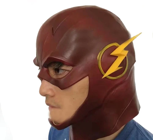 Маска для вспышки взрослых карнавальный костюм DC Movie реалистичные латексные