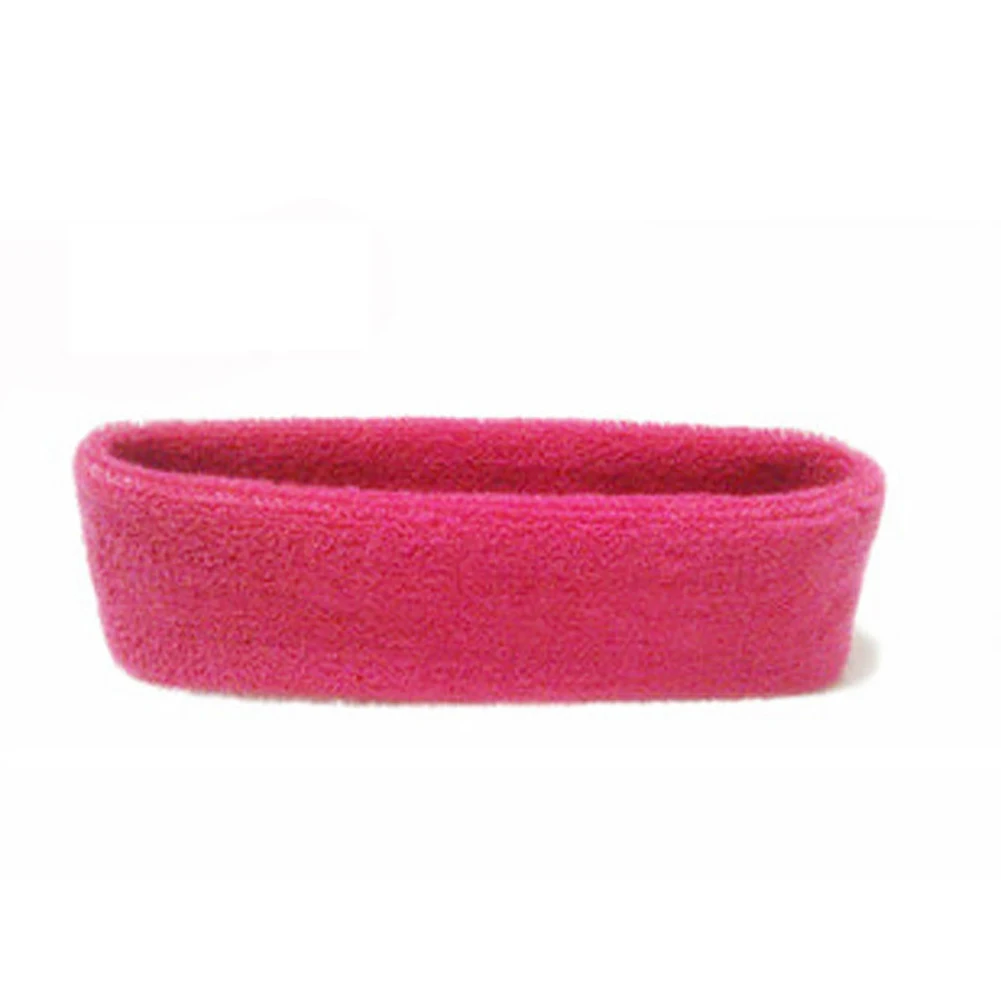 Sweatband Спорт на открытом воздухе повязка от пота на голову Йога тренажерный зал унисекс стрейч сплошной цвет повязка для волос - Цвет: Rose