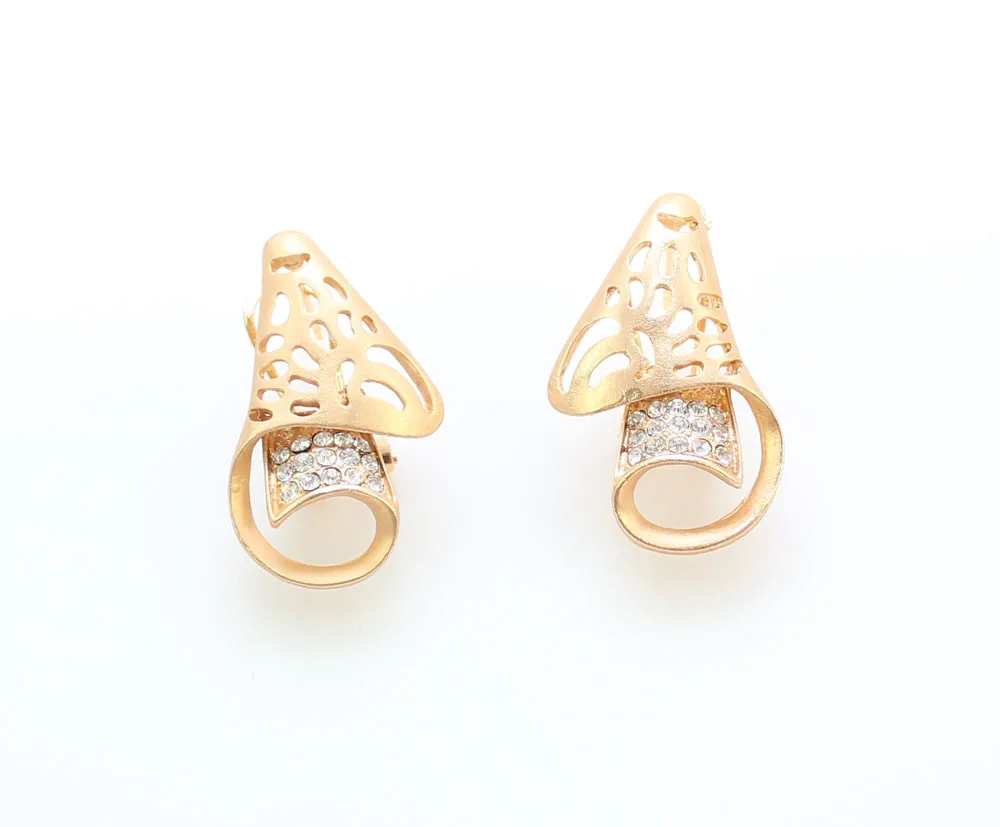 Женский золотой цвет новый дизайн австрийский кристалл Африка Дубай Свадебная