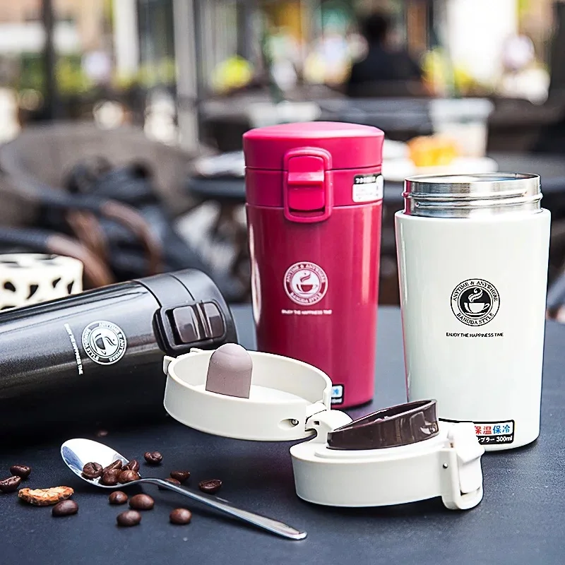 Термокружка Из нержавеющей стали с двойными стенками 380 мл|Кружки| |