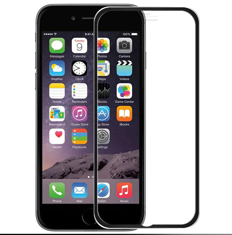 3D Алюминий сплав закаленное Стекло для iPhone 6 6s 7 8 Экран защитная пленка на Apple iPhone 6 6s 7 8 10 X Стекло