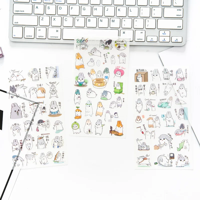 

6pcs Ordinary happy life paper sticker Organizer Calendar Diary Book Planner Sticker Scrapbook Decoration papeleria sale