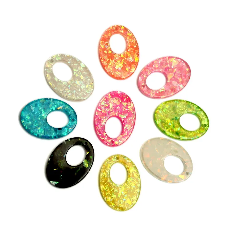 

30Pcs 18x25mm Mixed Resin Oval Decoration Crafts Flatback Cabochon Embellishments For Scrapbooking Beads Diy Accessories