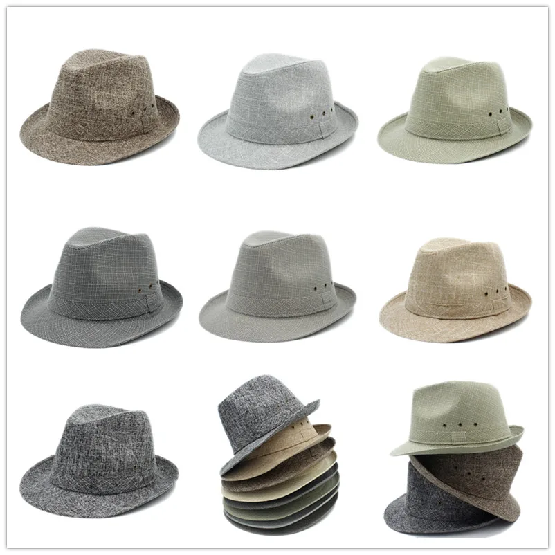 Шляпа от солнца для мужчин и женщин Пляжная Федора шляпа трилби джентльменов пап