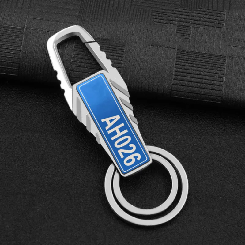 Классические металлические брелоки для ключей гравировка имени телефона