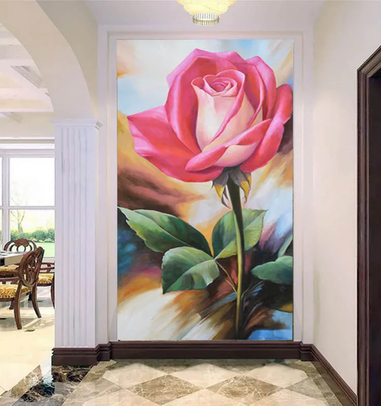 

Фотообои, фрески, обои для стен, 3d Цветы, масляная живопись