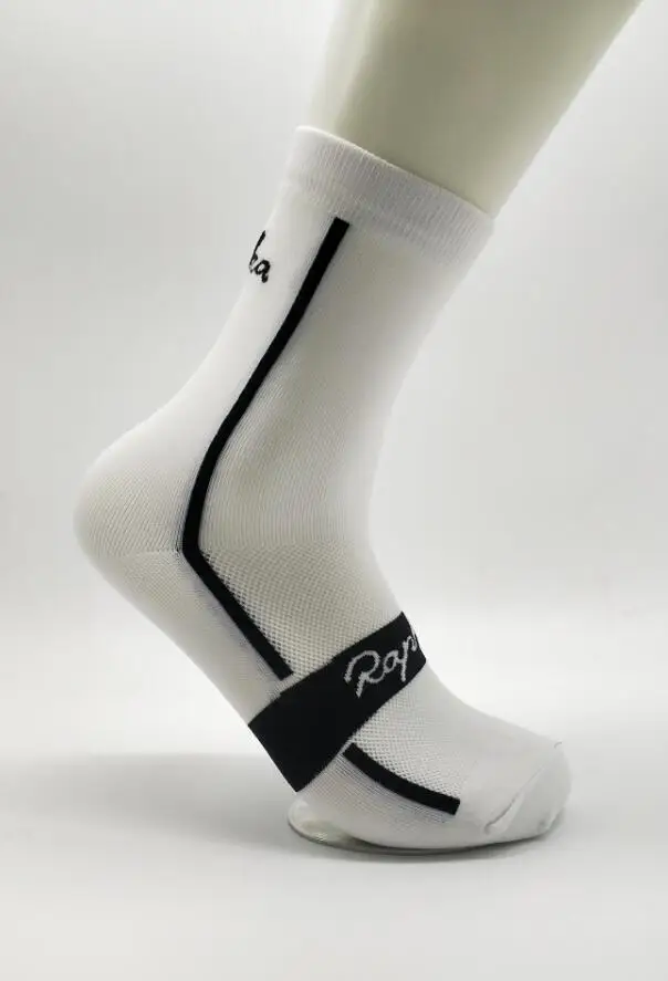 Белый RApha Новое поступление унисекс мужские уличные носки для велоспорта Спортивная беговая Обувь дышащие женские велосипедные носки 6 цветов - Цвет: Белый