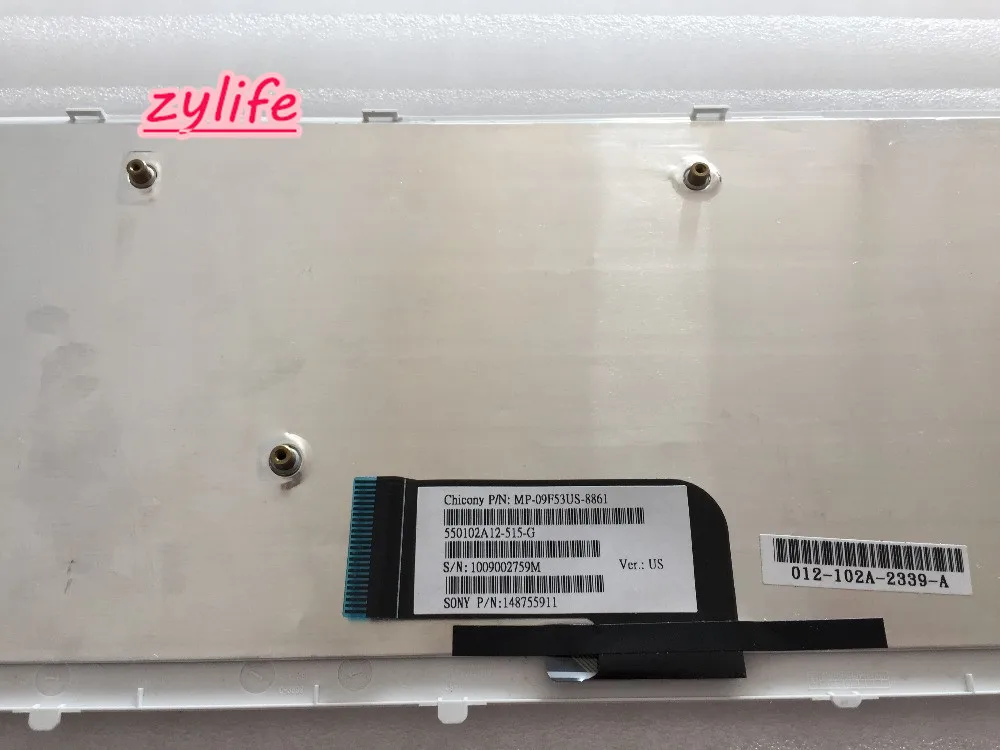 

Оригинальная Новинка для Sony 148755911 9j. N0q82.b01 клавиатура белая США с белой рамкой