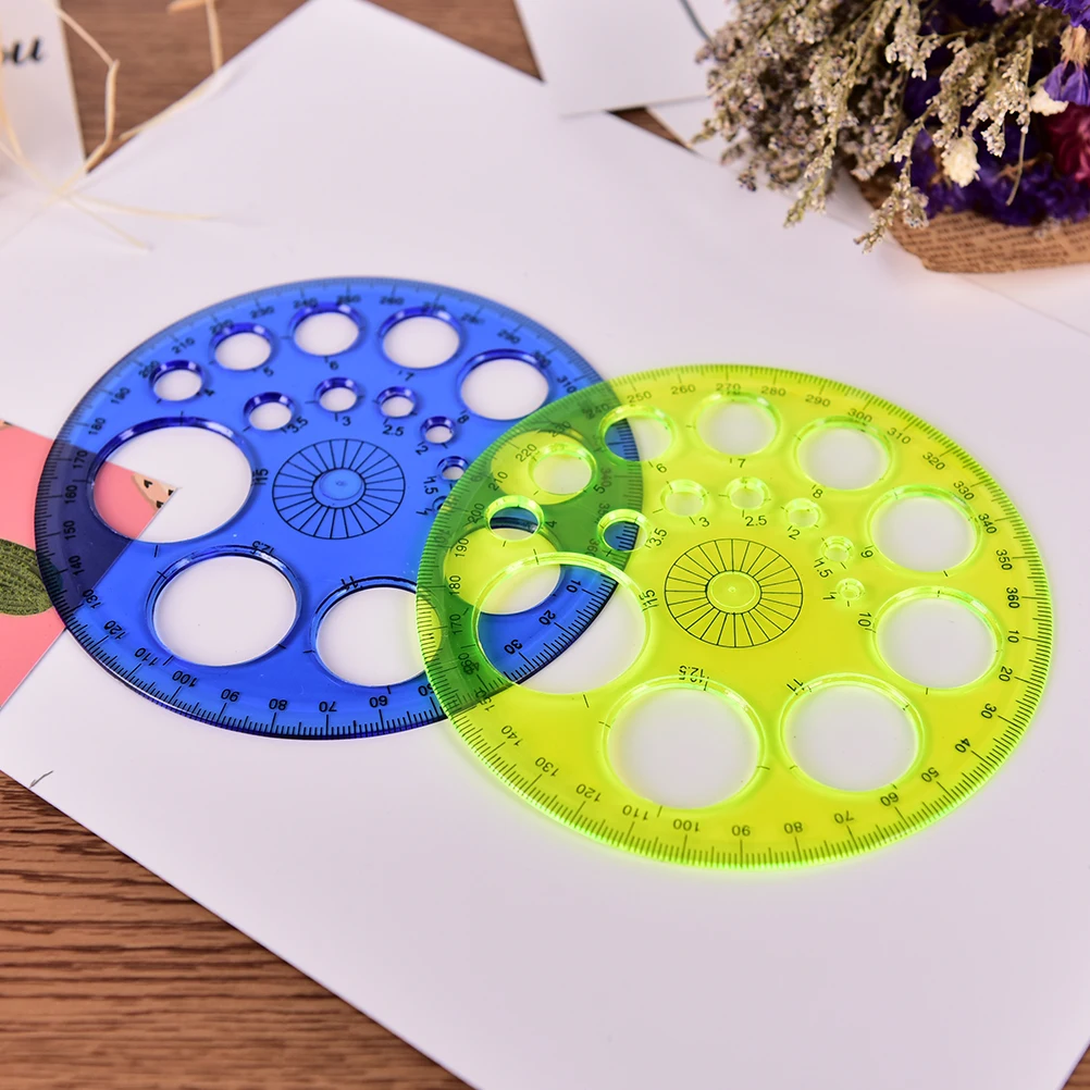 1 шт. круглая синяя линейка на 360 градусов диаметр стопы 11 5 см красная зеленая