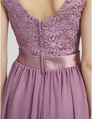 Robe de soriee 2017 Новый Дешевые Шифон Кружева Платье Невесты длиной До Пола Свадебные