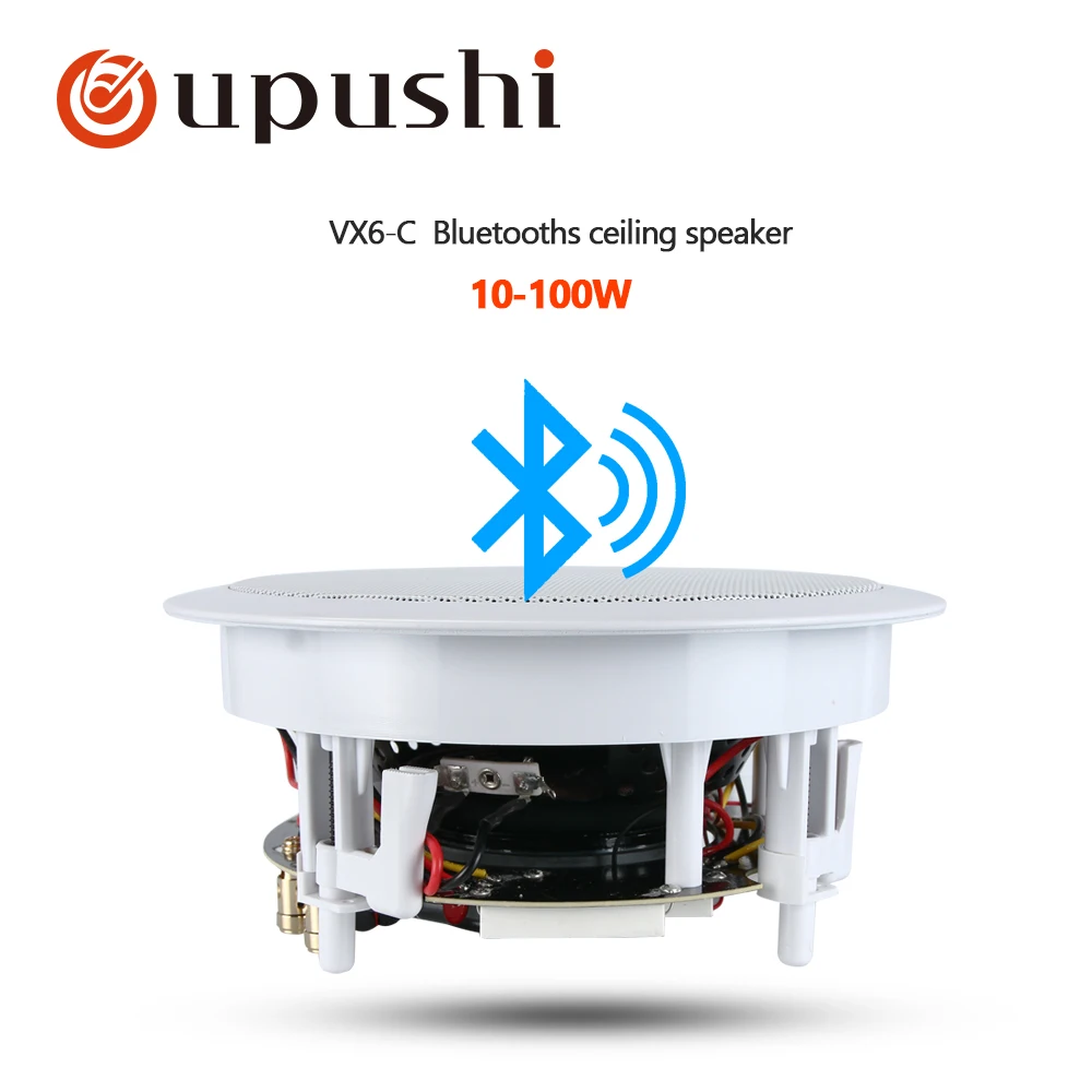 VX6-C Oupushi VX5-C VX6-C bluetooth динамик 8 ом коаксиальный кабель Hi-Fi потолочный Динамик 2-путь домой Театр 6,5 дюймов фоновой музыки Динамик - Цвет: VX6-C