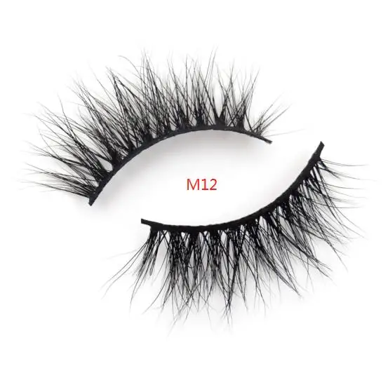 M12 Visofree ресницы натуральные накладные Искусственные ресницы длинный макияж 3D норковые ресницы, наращивание ресниц норковые ресницы красота 43 стиля - Цвет: M12