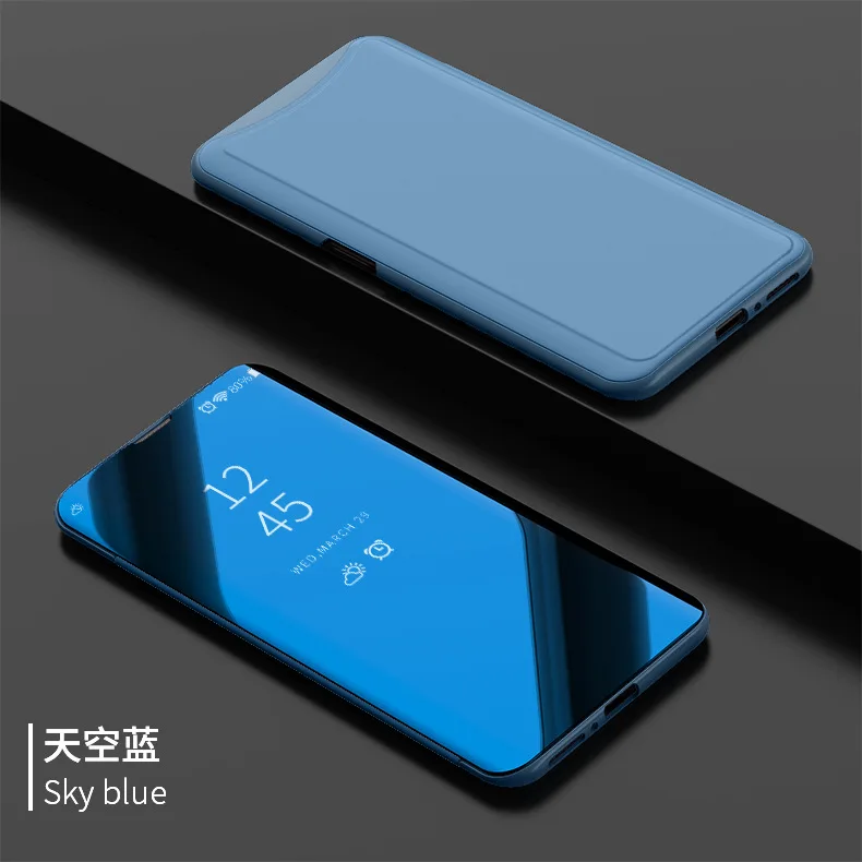Clear View смарт-Зеркало чехол для телефона vivo NEX X21 Y71 Y83 Y69 противоударный Бесплатная