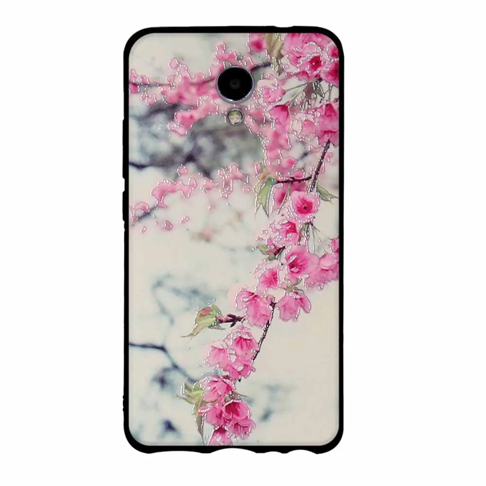 Soft Phone Case For Meizu M5 Note TPU Cover Note5 Cute Shell Back Protective Blue Charm Bumper | Мобильные телефоны и