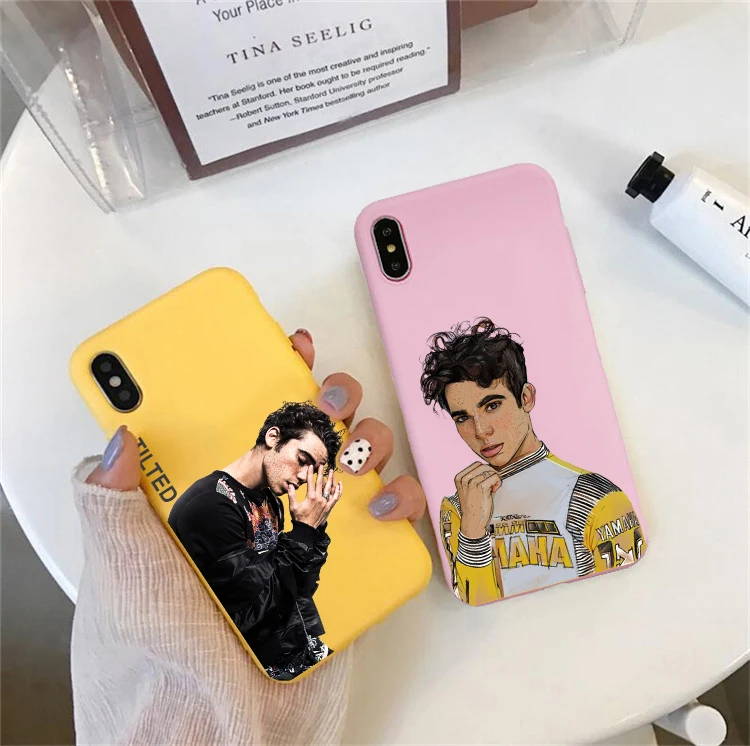 Мягкий силиконовый чехол cameron boyce карамельного цвета для сотового телефона iPhone X XR